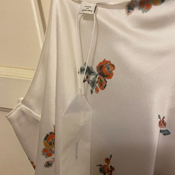 Vince Floral Silk Camisole- 100% Silk - New with tags - Picture 6 of 11
